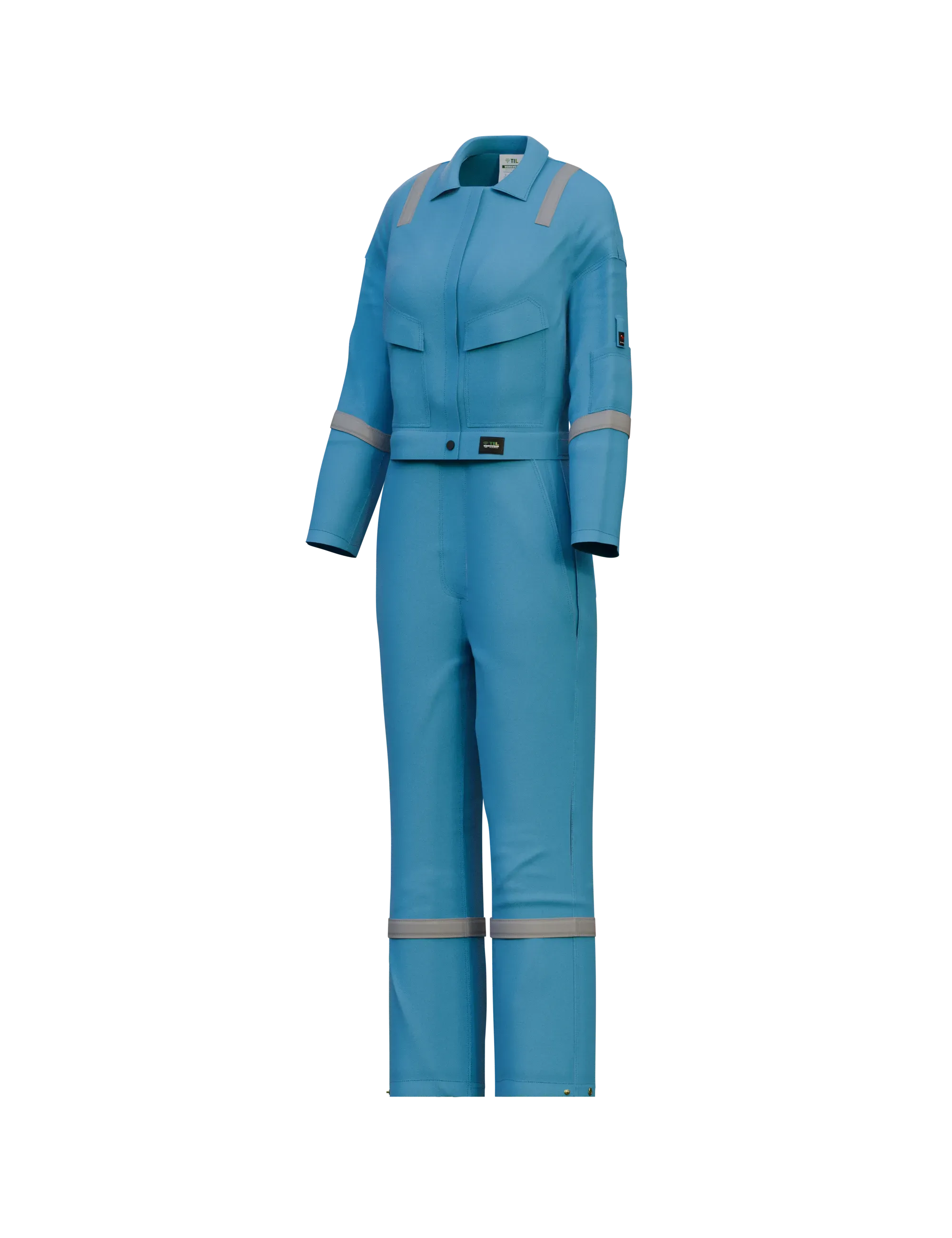 Midrian Inherent FR Ecogreen Detachable Female Coverall - Image 2
